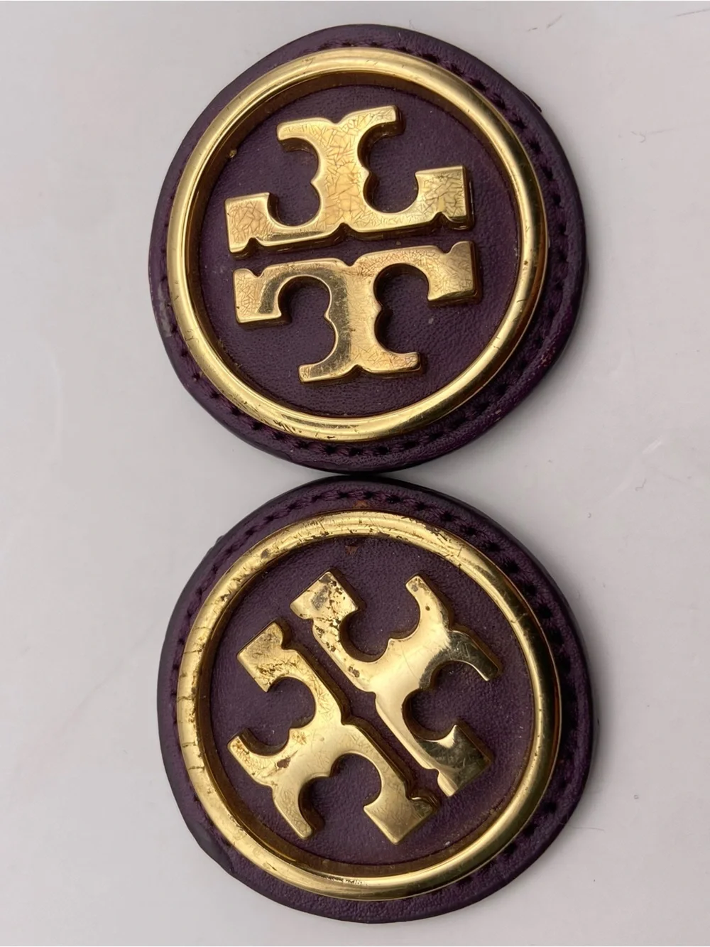 Tory Burch Gold Emblems Leather Round Replacement Pieces
